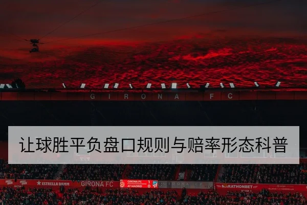 让球胜平负盘口规则与赔率形态科普